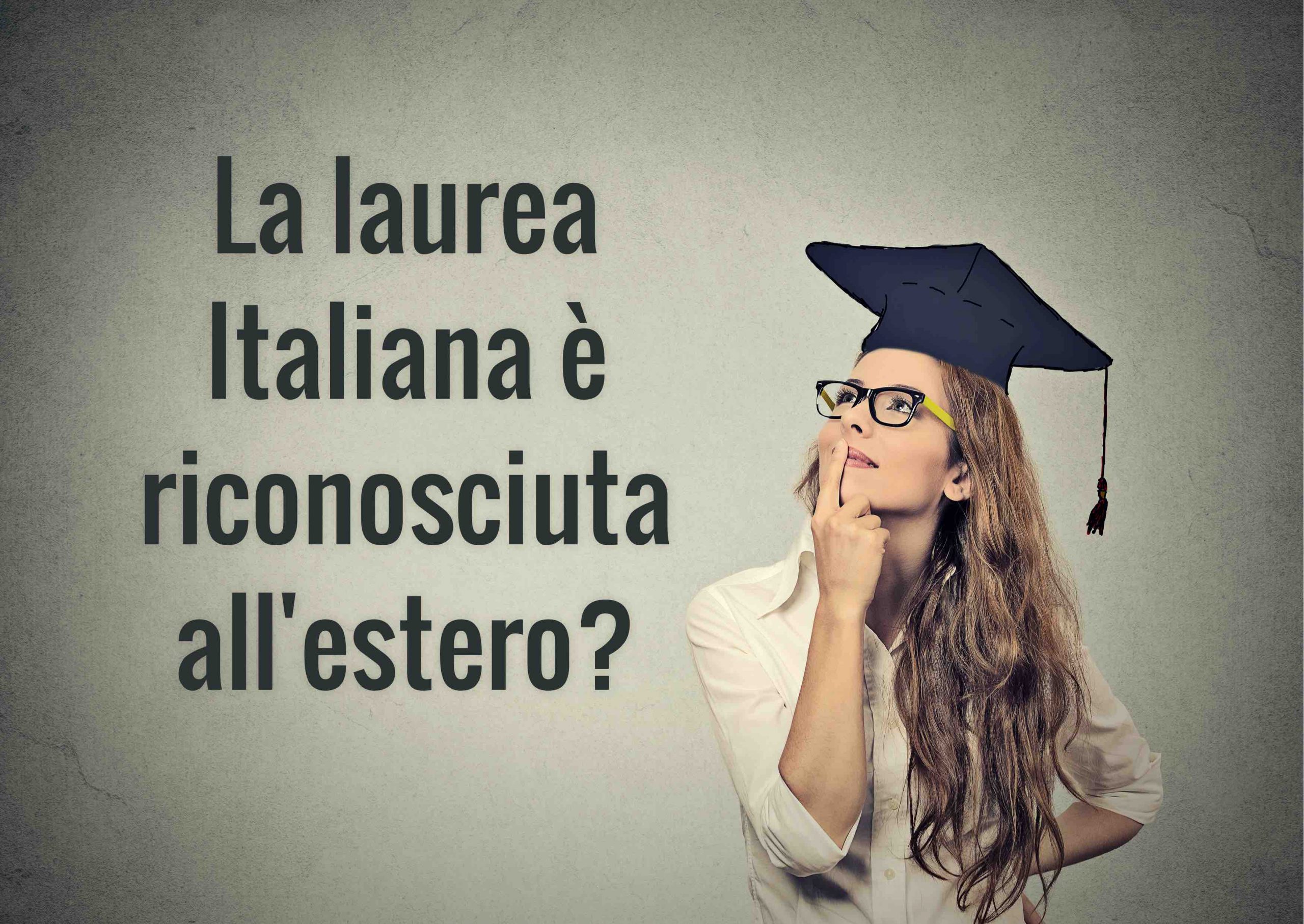 la laurea italiana vale anche estero